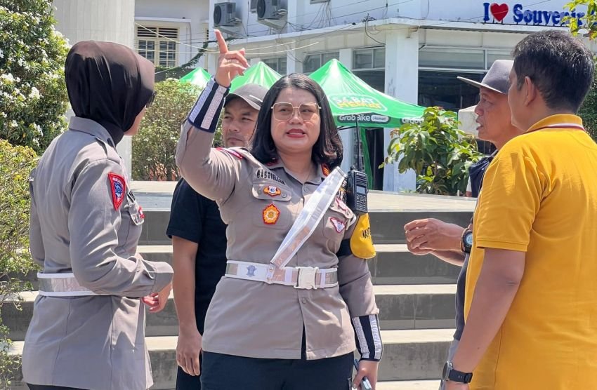 Kasat Lantas Polres Pematangsiantar Survei Jalan Perlintasan Cabor Olahraga Bersepeda