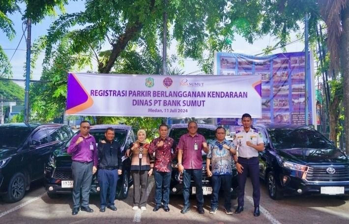 Bank Sumut Fasilitasi Registrasi Program Parkir Berlangganan Pemko Medan