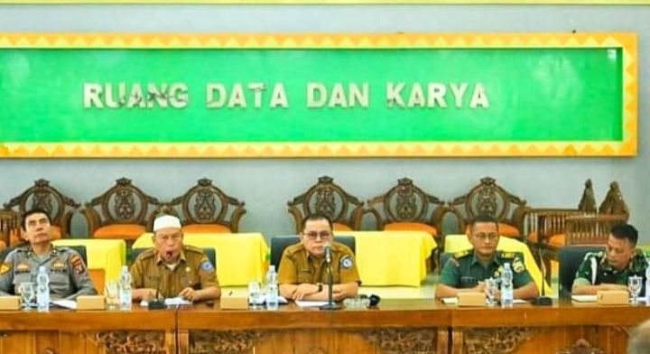 Forkopimda Labuhanbatu Rakor Persiapan Peringatan HUT ke-79 RI