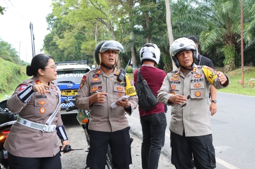 Cek Pengamanan Perlintasan Balap Sepeda, Kapolres Pematangsiantar Pastikan PON XXI Aman