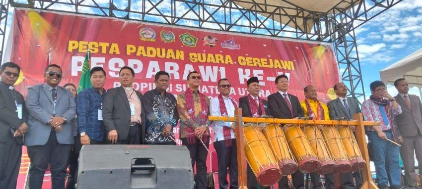 Pj Gubsu Ajak Pesparawi V Dijadikan Ajang Talenta Memuliakan Tuhan