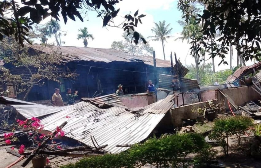 2 Rumah Semi Permanen Terbakar di Bangunpurba