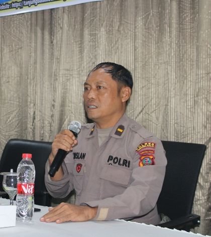 Ipda M Ruslan Narasumber Pembentukan Remaja Teman Sebaya Anti Narkoba di Tanjungbalai