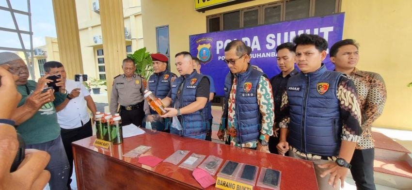 Sat Reskrim Polres Labusel Amankan Lima Ribuan Liter BBM Jenis Solar dan Pertalite