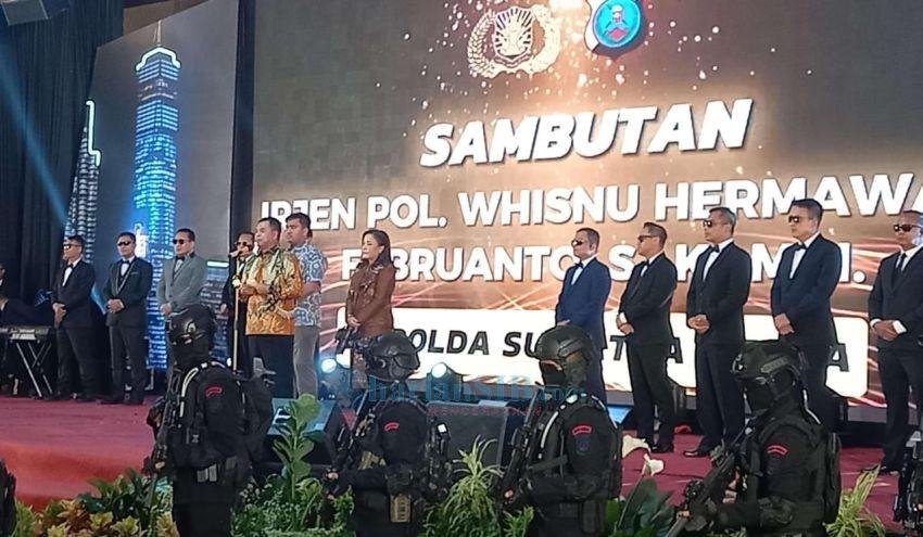 Acara Kenal Pamit Kapolda Sumut Ala Agen 007 James Bond