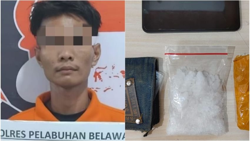 Satresnarkoba Polres Belawan Tangkap Pengedar 81 Gram Sabu