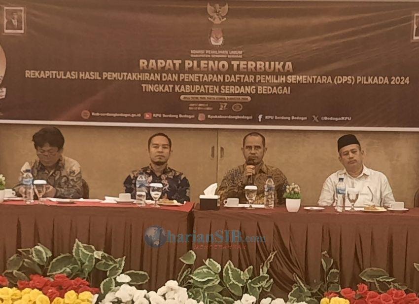 KPU Sergai Gelar Rapat Pleno Terbuka DPHP dan Penetapan DPS Pilkada 2024