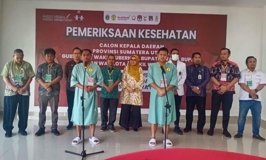 Darma Wijaya-Adlin Tambunan Jalani Pemeriksaan Kesehatan