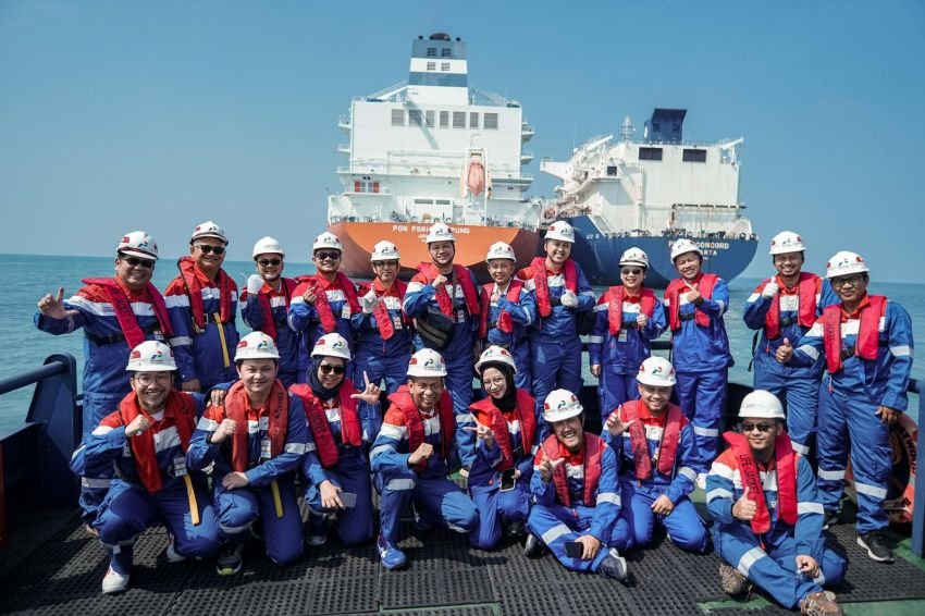 Kunjungi Terminal LNG FSRU Lampung, Asosiasi Industri Jadi Saksi Penyaluran LNG