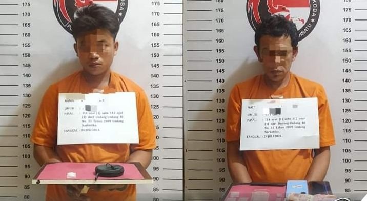 Polisi Bekuk 2 Tersangka Pengedar Narkoba di Tanjungpasir Labura