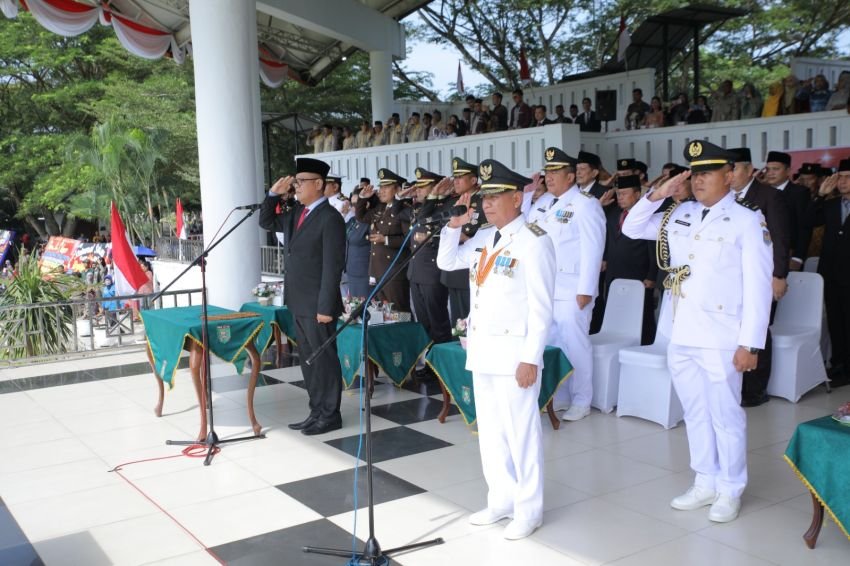 Bupati Asahan Pimpin Upacara Peringatan Detik-Detik Proklamasi HUT Ke-79 RI