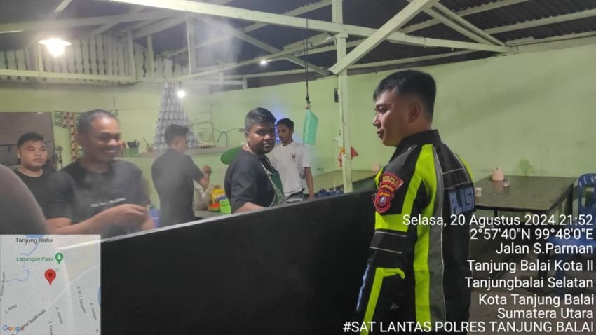 Sat Lantas Polres Tanjungbalai Gelar Patroli Sambangi PKL