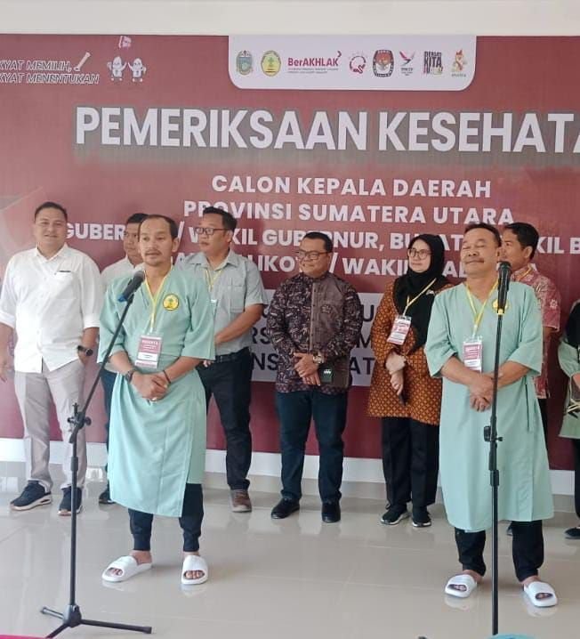 Iman Irdian Saragih dan Chairil Mukmin Tambunan Cek Kesehatan di RSU Haji Medan