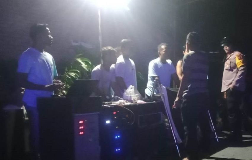 Polsek Tanjungmorawa Bubarkan Musik Keybord Hingga Larut Malam