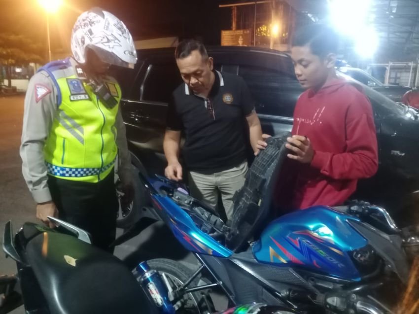 Polres Tebingtinggi Patroli Pemberantasan Geng Motor dan Balap Liar di Sejumlah Lokasi