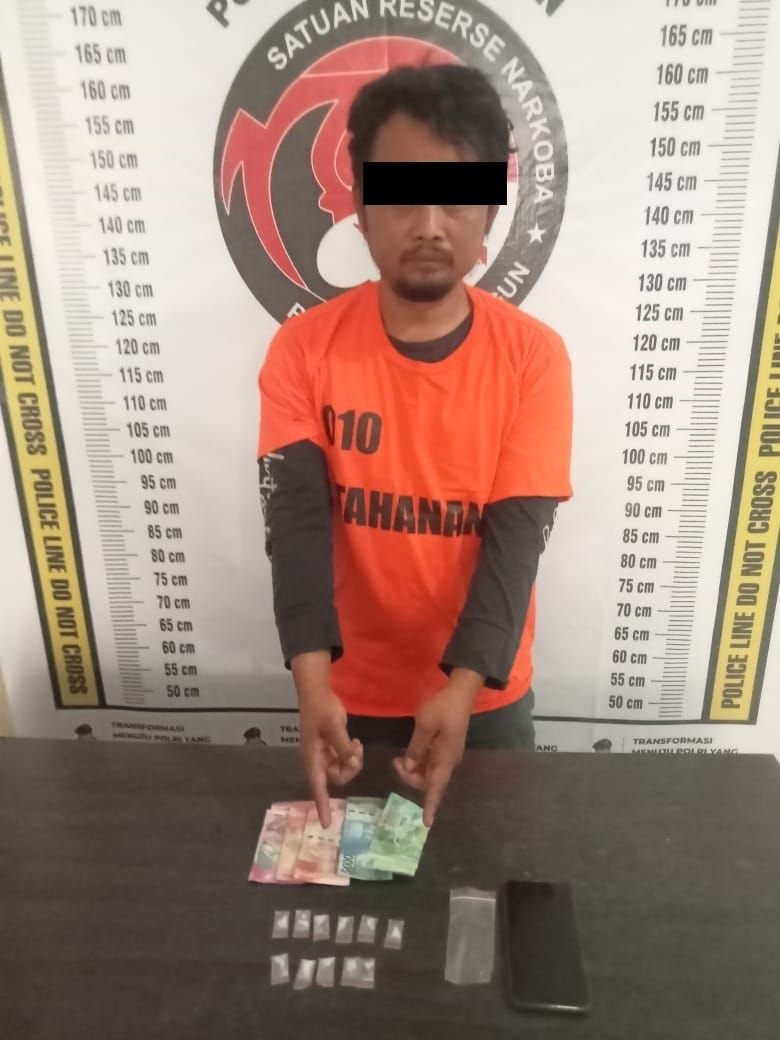 Pengedar Narkoba di Haranggaol Ditangkap, 11 Paket Sabu Disita