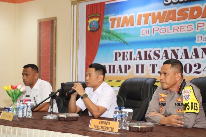 Audit Kinerja Tahun 2024, Kapolres Pematangsiantar Sambut Kedatangan Tim Itwasda Polda Sumut