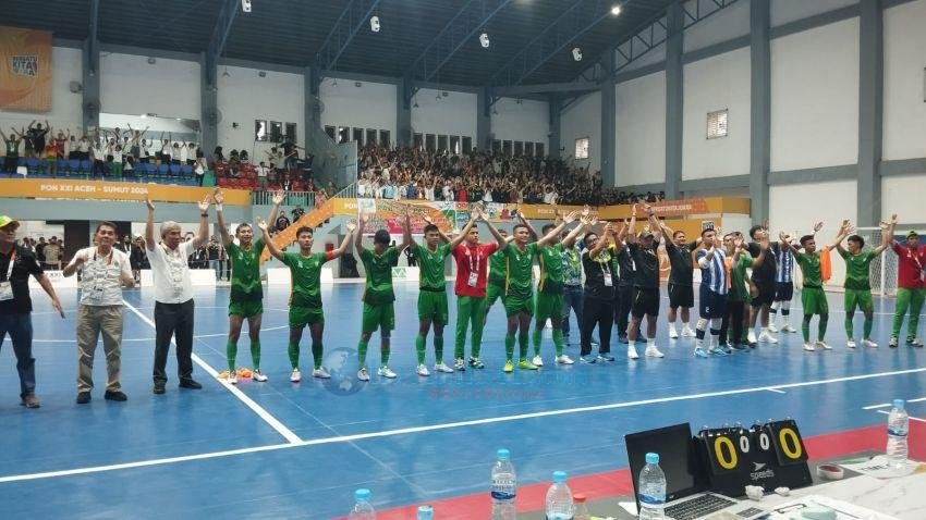 PON XXI: Tim Futsal Putra Sumut Kalahkan DKI Jakarta, Selangkah Lagi Menuju Sejarah
