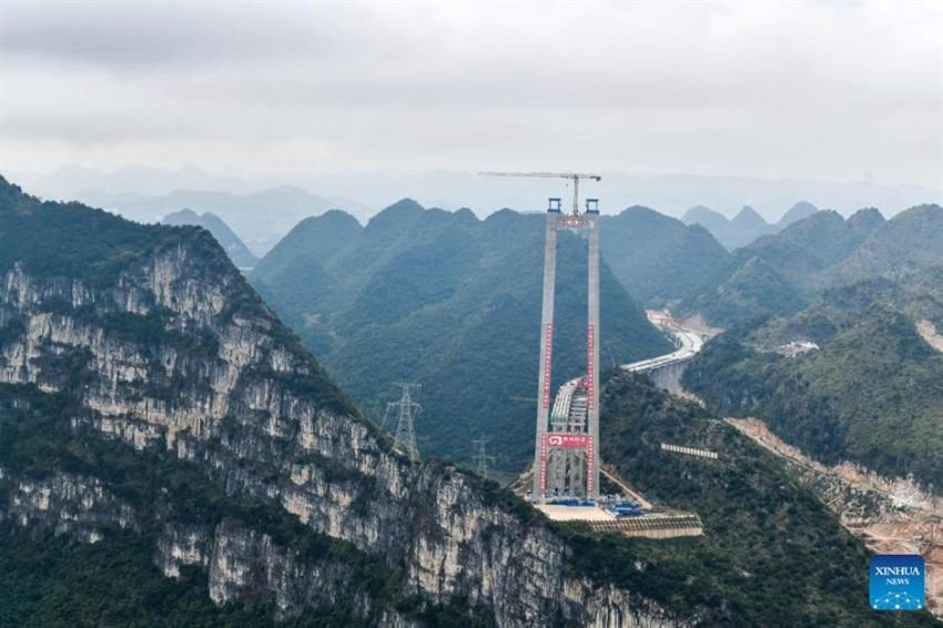 Jadi Jembatan Tertinggi di Dunia, Proyek Kabel Utama Jembatan Grand Canyon Huajiang Rampung