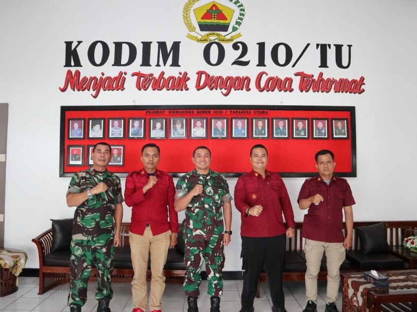 Membangun Sinergitas, Karutan Tarutung Beserta Jajarannya Kunjungi Kodim 0210/TU