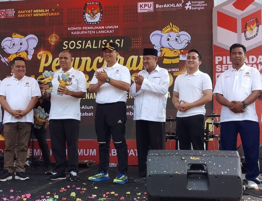 KPU Langkat Luncurkan Jingle dan Maskot Pilkada, Si Katlih dan Si Katsih