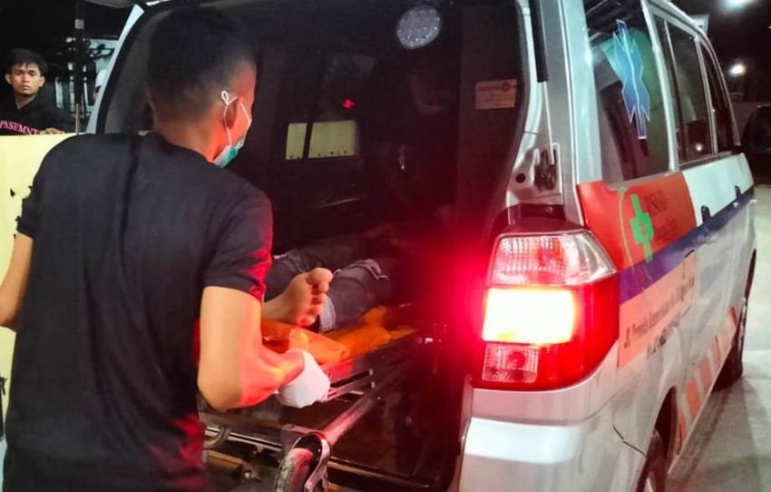 Remaja Pemotor Dibacok saat Melintas di Bangunpurba