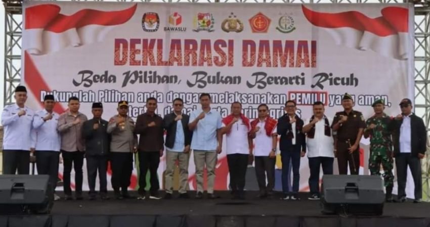 Deklarasi Pilkada Damai di Karo, Beda Pilihan Bukan Berarti Ricuh