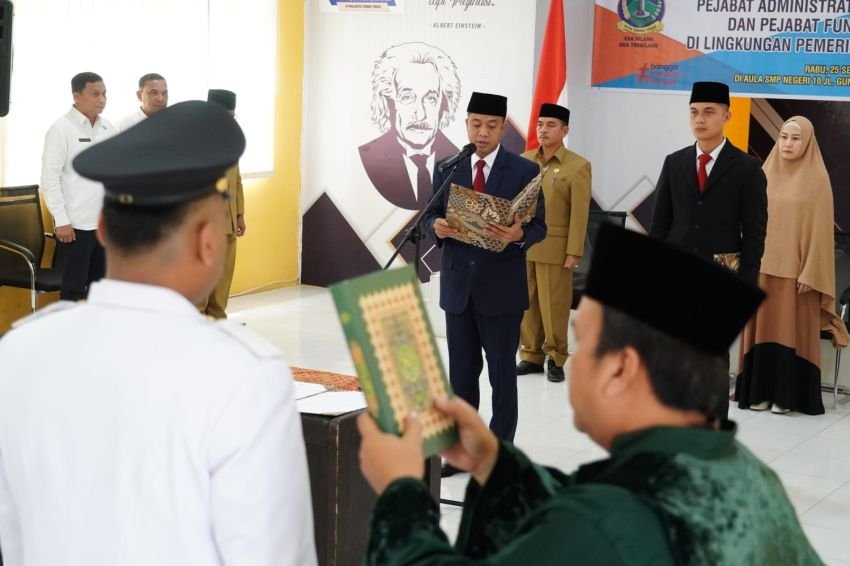 Setelah 2 Tahun Tak Ada Rotasi, 20 ASN Dilantik Isi Jabatan Kosong di Pemko Tebingtinggi