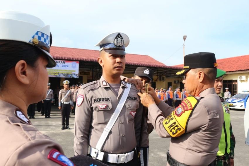 Kapolres Tebingtinggi Pimpin Apel Pasukan Operasi Zebra Toba 2024