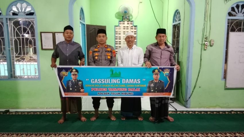 Gassuling Damas Polres Tanjung Balai Sampaikan Dakwah Kamtibmas