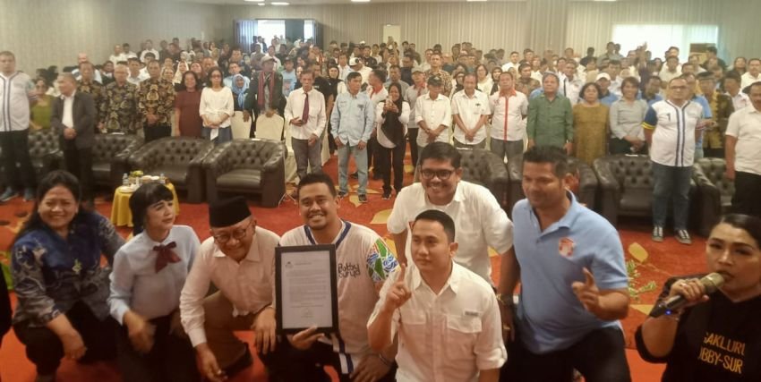 Relawan Tegak Lurus Deklarasi Dukung Cagub Bobby Nasution