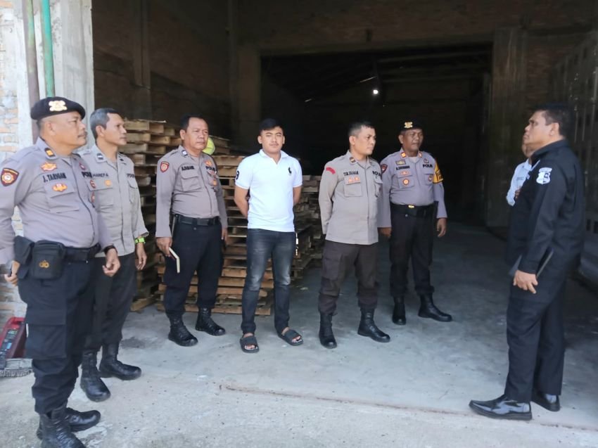 Kapolres Sergai Cek Gudang Logistik KPU di Telukmengkudu