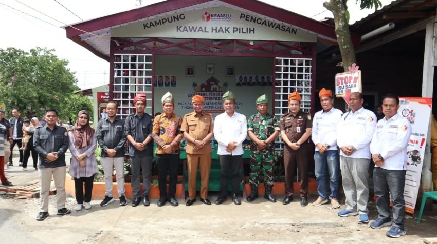 Bawaslu Labuhanbatu Luncurkan Kampung Pengawasan Hak Pilih Pemilihan Gubernur dan Bupati