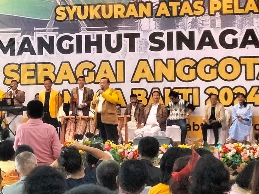 Dilantik Anggota DPR RI, Mangihut Sinaga Gelar Ibadah Syukuran di Kota Mertua