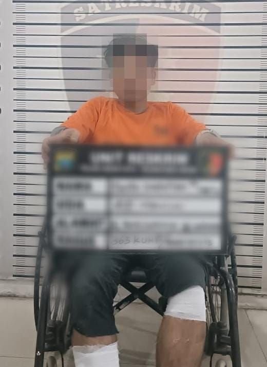 Berusaha Lari saat Ditangkap, Seorang Resedivis Ditembak