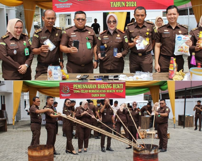 Kejari Tanjungbalai Musnahkan Barang Bukti Berkekuatan Hukum Tetap