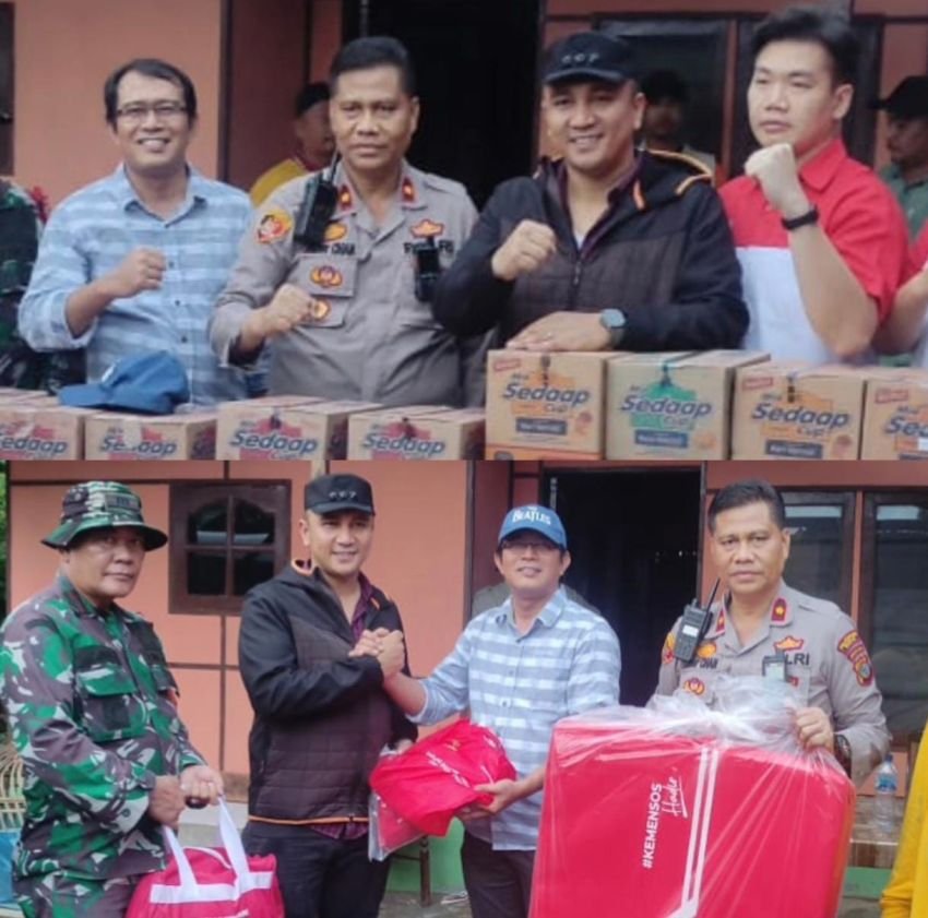 Pdt Penrad Siagian Bawa 2 Truk Bantuan Dari Kemensos RI ke 1.800 Pengungsi di Patumbak