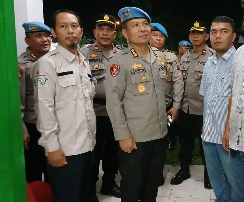 Tim Mabes Polri Kunjungi Gudang Logistik Pilkada Serentak di Kecamatan Tebingtinggi Sergai