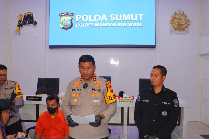 Polres Madina Ungkap Kasus Pelaku Pemerkosaan Gadis Bawah Umur di Kebun Nagajuang