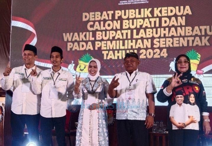 Debat Publik Sesi II Cabup-cawabup Labuhanbatu, Paslon 1, 2 dan 3 Saling Sindir