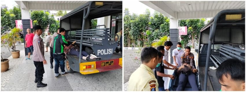 Respon Cepat Kapolsek Siantar Timur Bantu Evakuasi Korban Laka Lantas ke Rumah Sakit