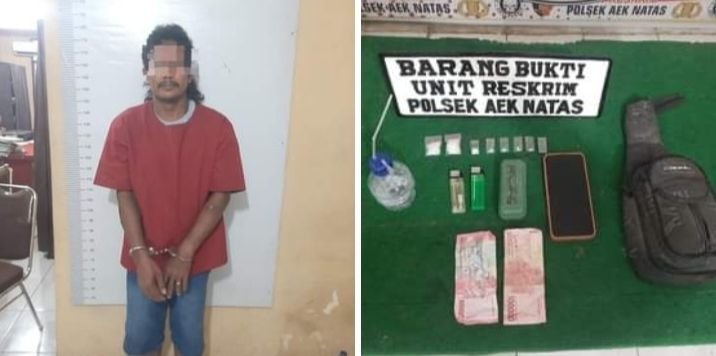 Diduga Terlibat Peredaran Sabu, Polsek Aeknatas Tangkap Seorang Pria dari Kebun Sawit