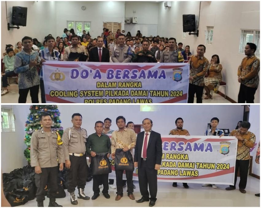 Demi Terwujudnya Pilkada Damai, Polres Palas Doa Bersama di GPdI Sibuhuan