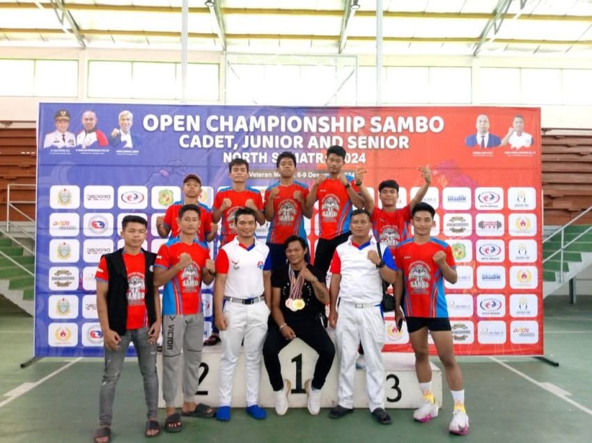 8 Atlet Sambo Tanjungbalai Bawa Pulang Medali di Ajang Open Championship Sumut 2024