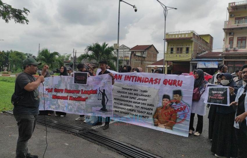 Kasus PPPK Langkat Belum Tuntas, Guru Honorer Kembali Demo di Mapolda Sumut