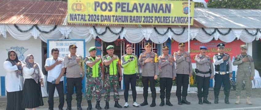 Wakapolda Sumut Tinjau Pospam dan Posyan Operasi Lilin Toba 2024 di Kabupaten Langkat