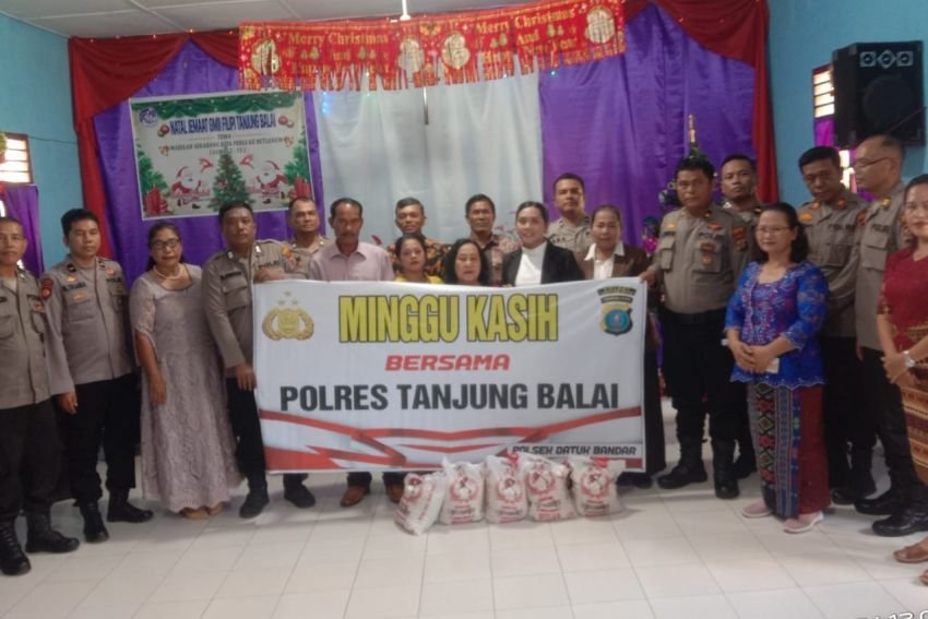 Polres Tanjungbalai Laksanakan Minggu Kasih di GMII