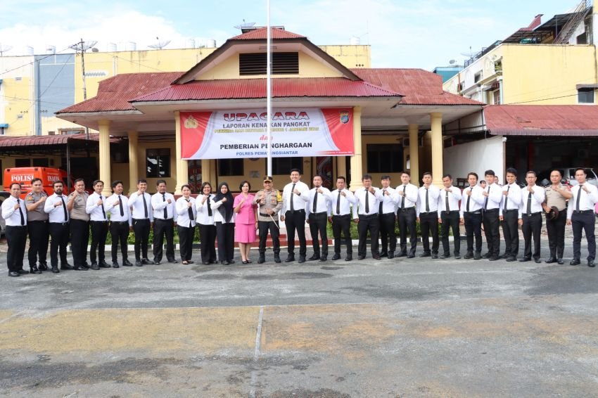 Berhasil Jalankan Tugas, 41 Personel Terima Penghargaan dari Kapolres Pematangsiantar