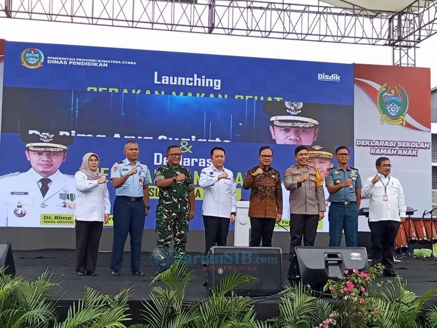 Launching Gerakan Makan Sehat Bergizi Serentak di Medan