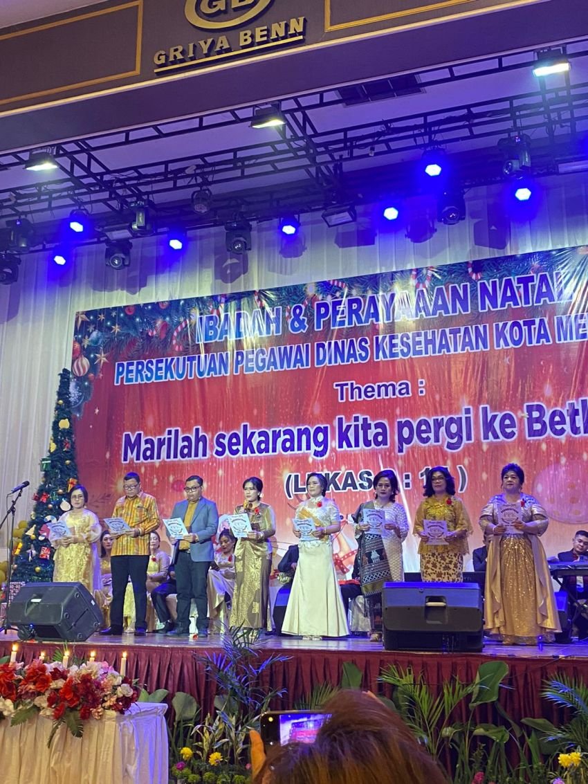 Perayaan Natal Dinkes Medan, Momentum Refleksi dan Semangat Baru 2025